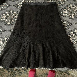 Black Crochet Skirt (M) (Free People)